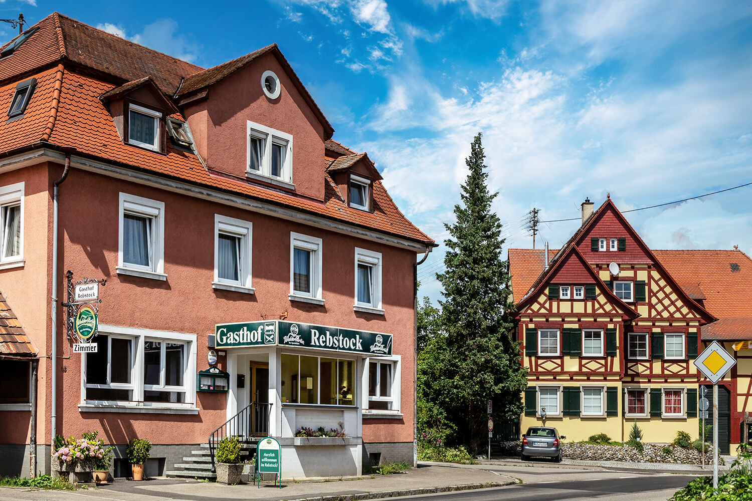 Der Gasthof Rebstock in Stetten bei Meersburg am Bodensee