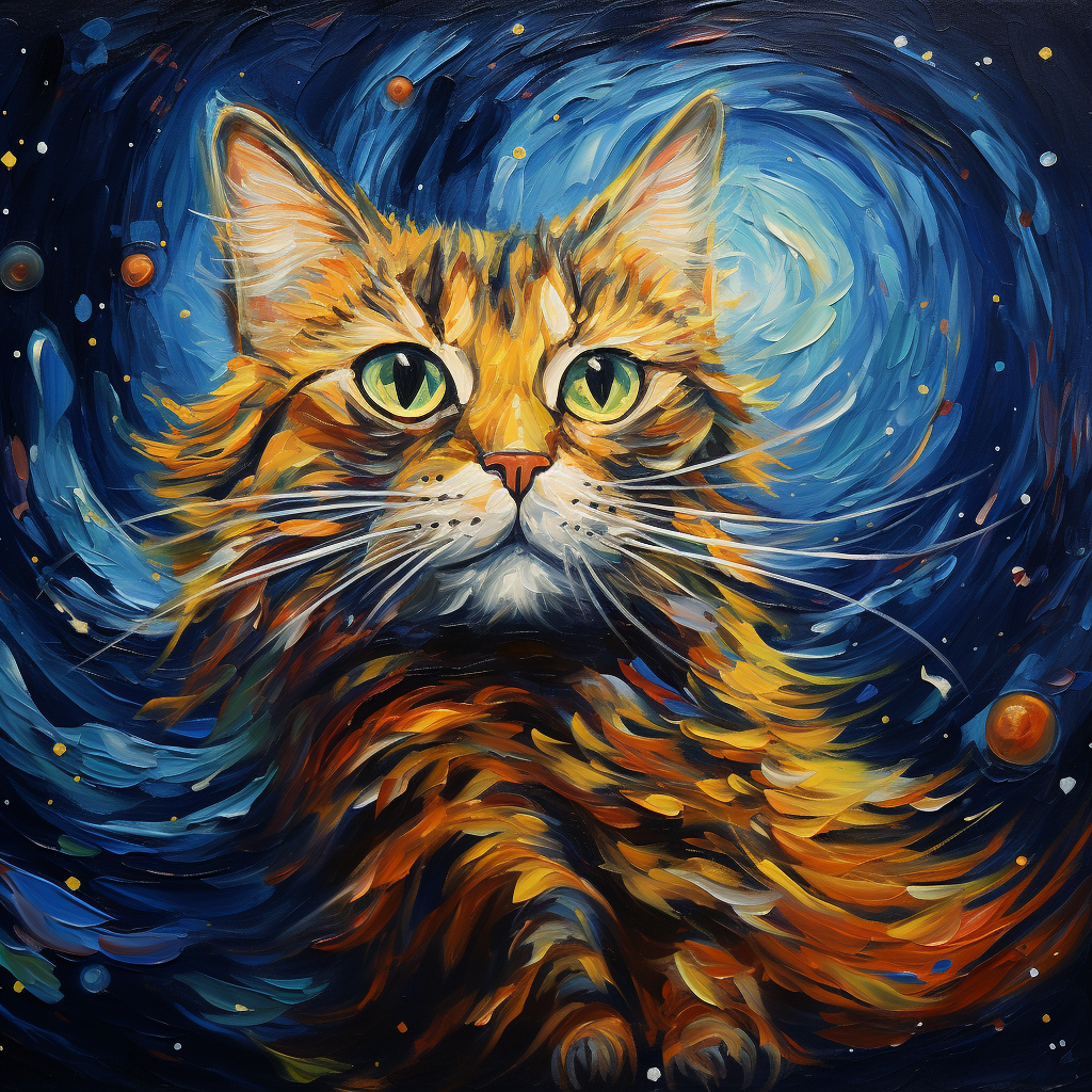 Alle: Katzen im Stil von Vincent van Gogh
